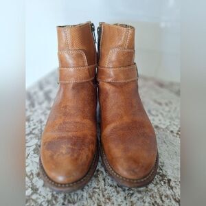BED|STU WOMENS BECCA SIDE ZIP BOOTS ROUND TOE size 7.5